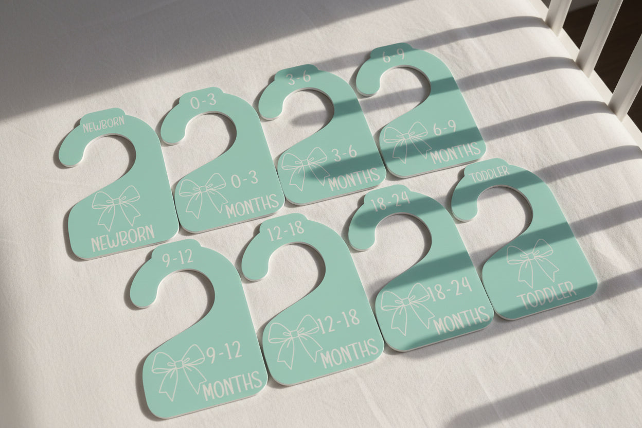 Nursery Closet Hanger Dividers | Bows