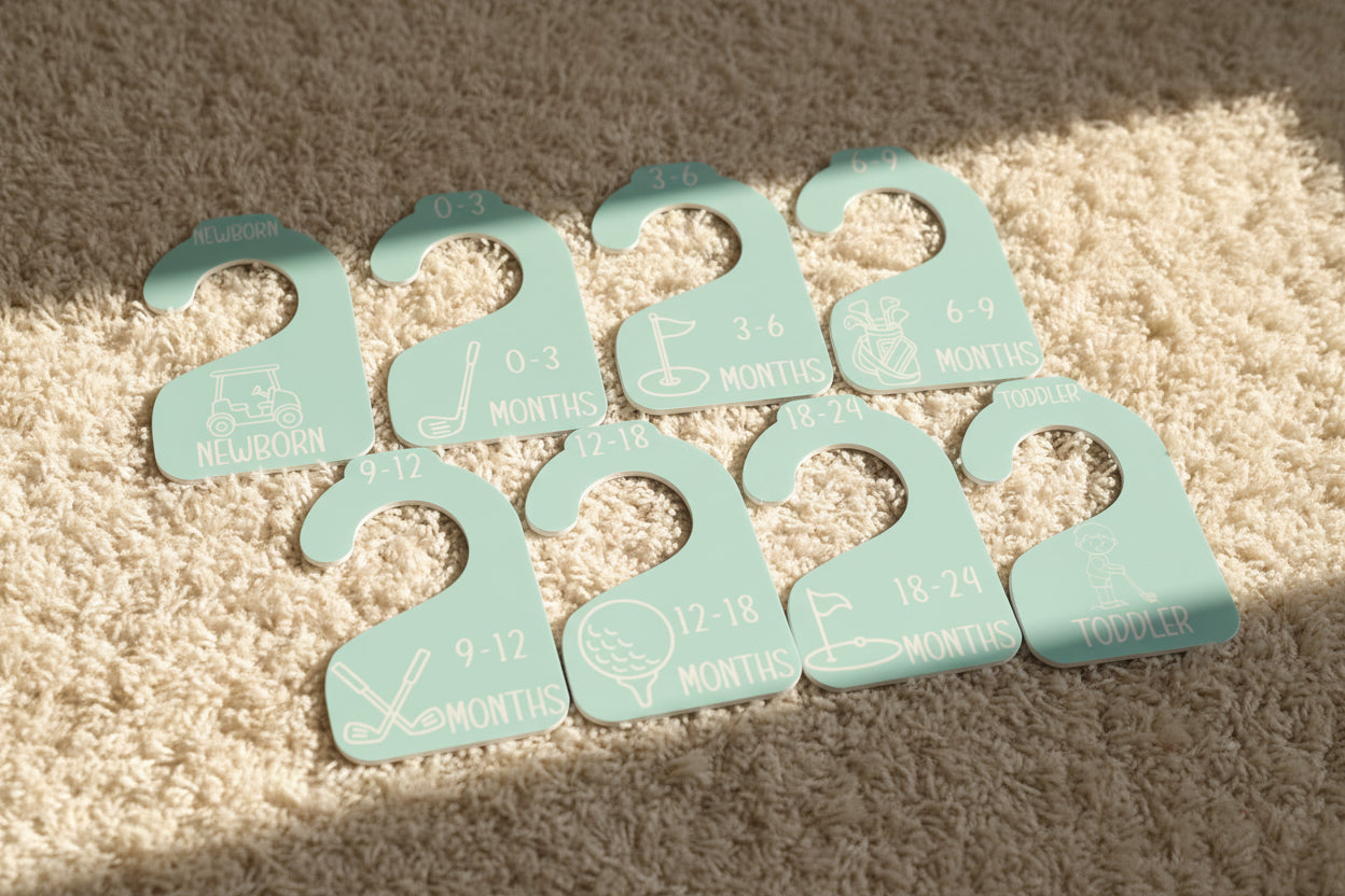 Nursery Closet Hanger Dividers | Golf
