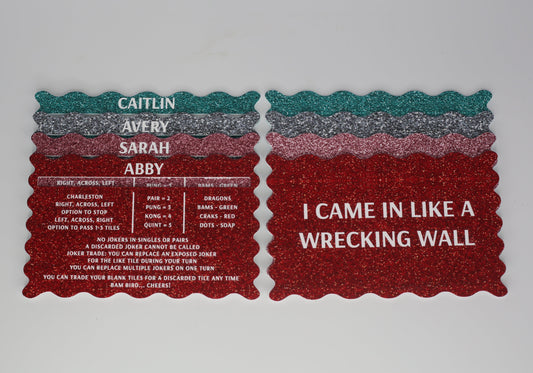 Speckled | Mahjong Line Reader & Tile Shuffler Set