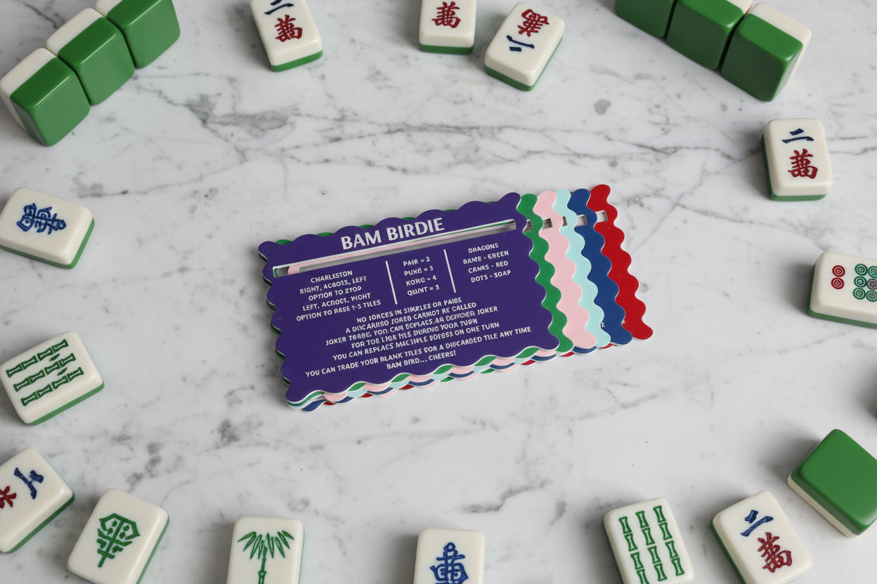Classic Colors | Mahjong Line Reader & Tile Shuffler Set