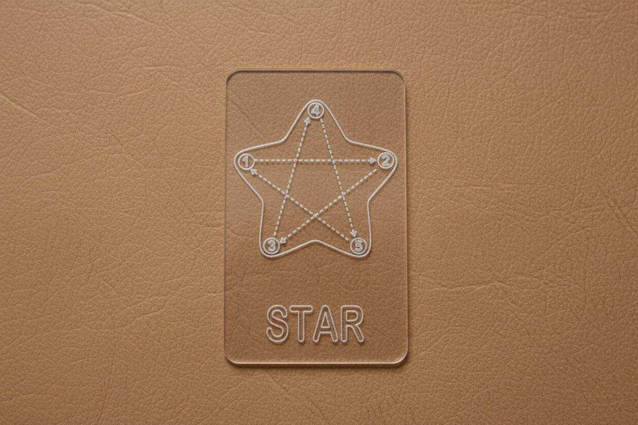 Kid's Shape Tracing Card | Montessori Flashcard