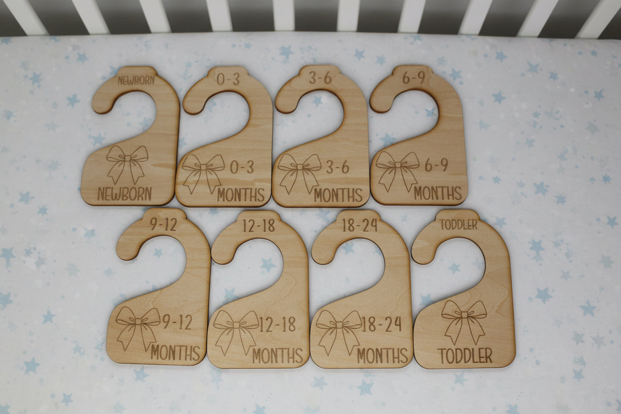 Nursery Closet Hanger Dividers | Bows