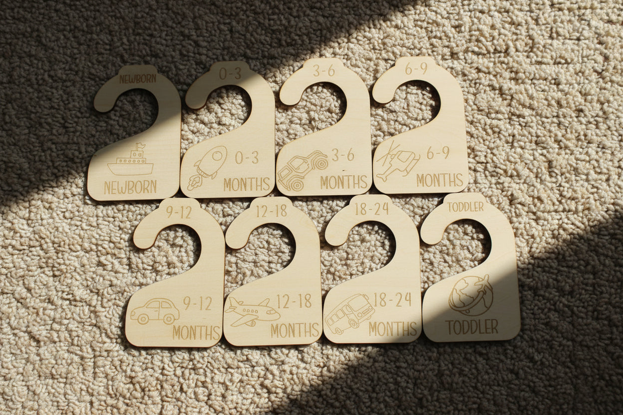 Nursery Closet Hanger Dividers | Travel