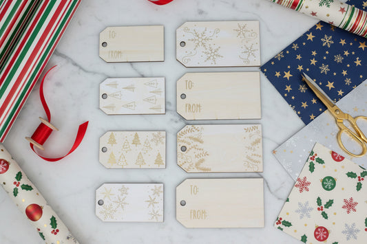 Holiday Gift Tags | Pack of 4 | Winter & Christmas Designs