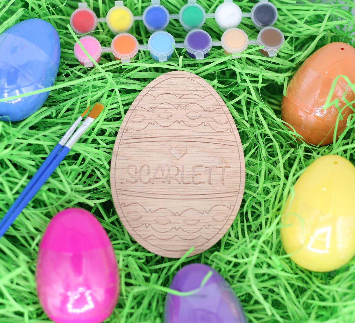 Personalized Easter Egg Paint Kit | Kids Craft, Custom Basket Gift