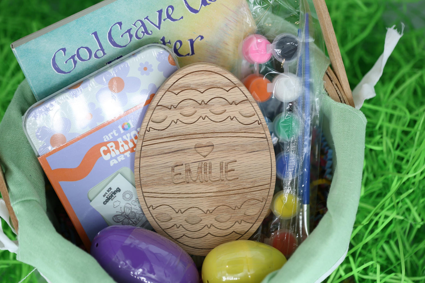 Personalized Easter Egg Paint Kit | Kids Craft, Custom Basket Gift