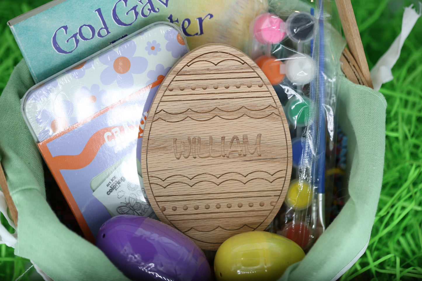 Personalized Easter Egg Paint Kit | Kids Craft, Custom Basket Gift