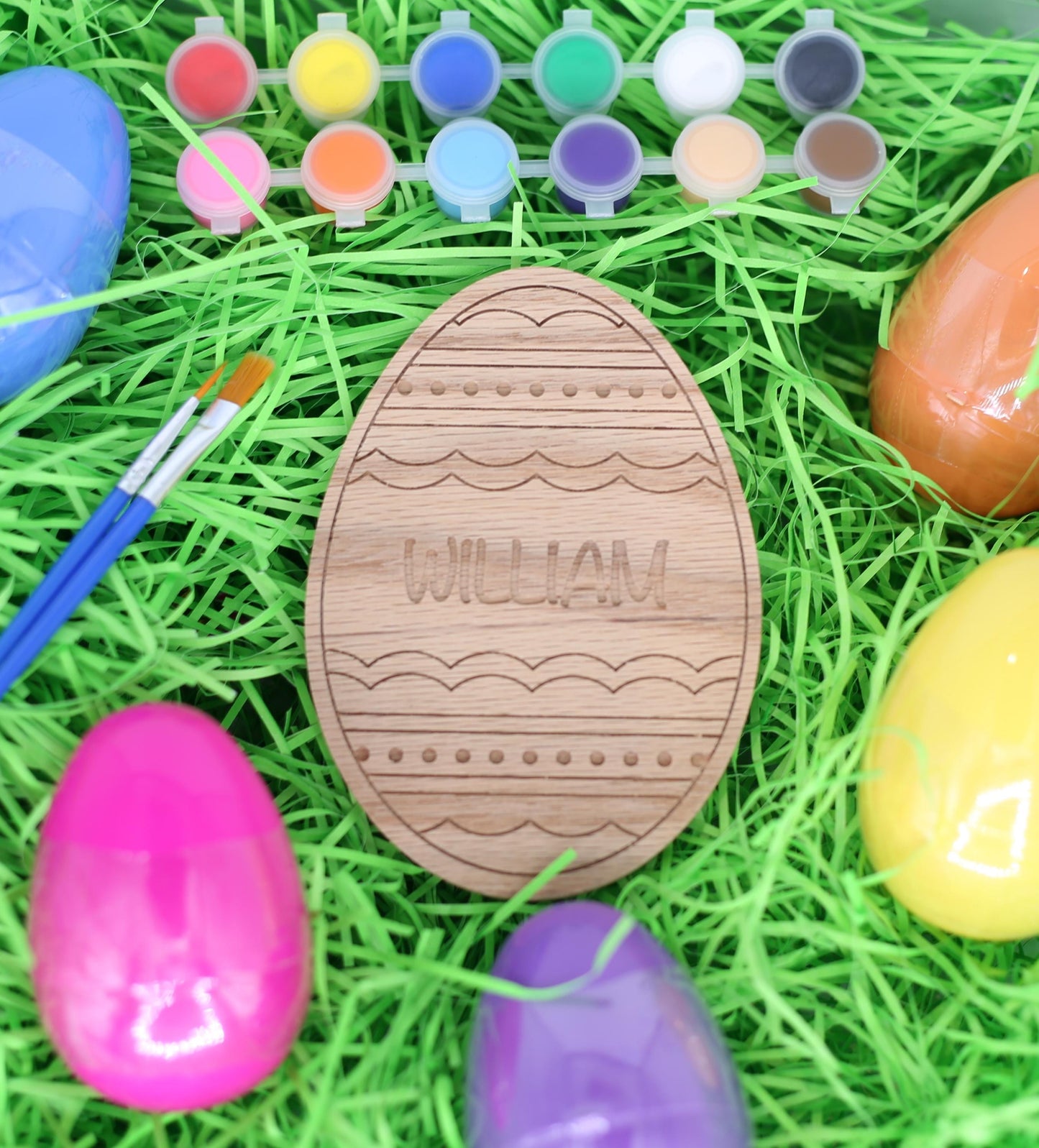 Personalized Easter Egg Paint Kit | Kids Craft, Custom Basket Gift