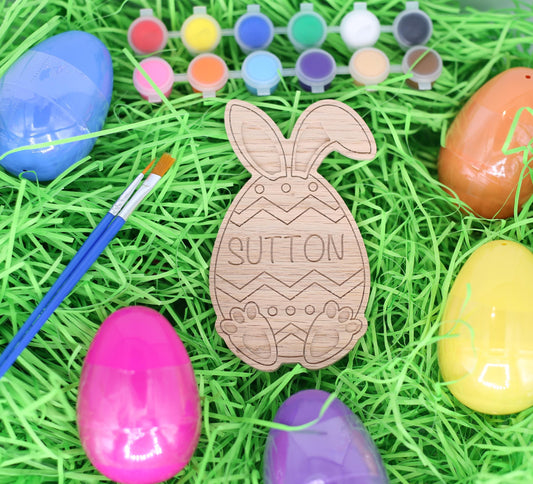 Easter Egg Bunny Paint Craft Kit | Personalized Kids Easter Basket Prize