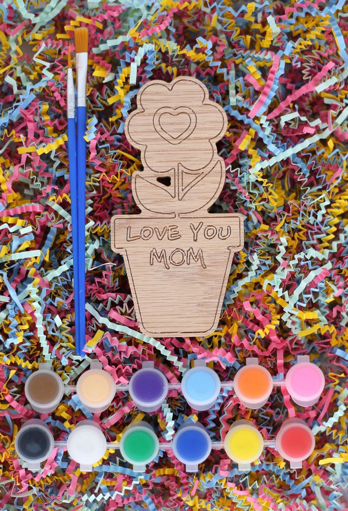 Mother's Day Flower Pot Paint Craft Kit - Set of 3