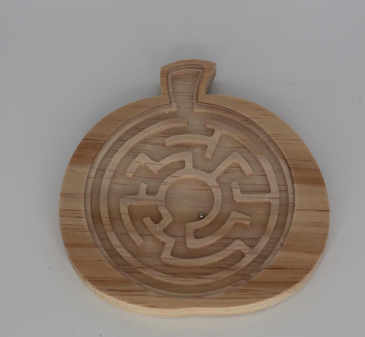 Fall Maze Game – Wooden Tilt Maze with Steel Ball | Screen-Free Fun for Kids & Adults