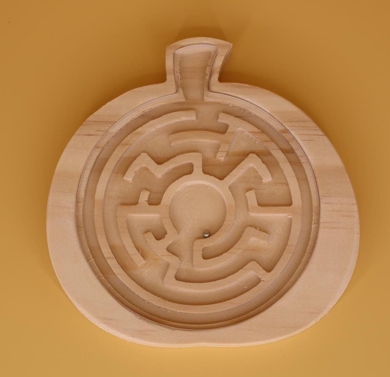 Fall Maze Game – Wooden Tilt Maze with Steel Ball | Screen-Free Fun for Kids & Adults