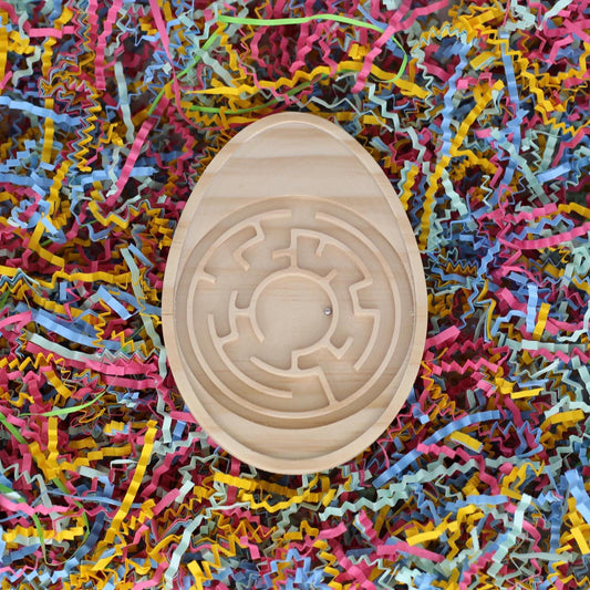 Easter Egg Wooden Tilt Maze | Screen-Free Spring Fun for Kids & Families