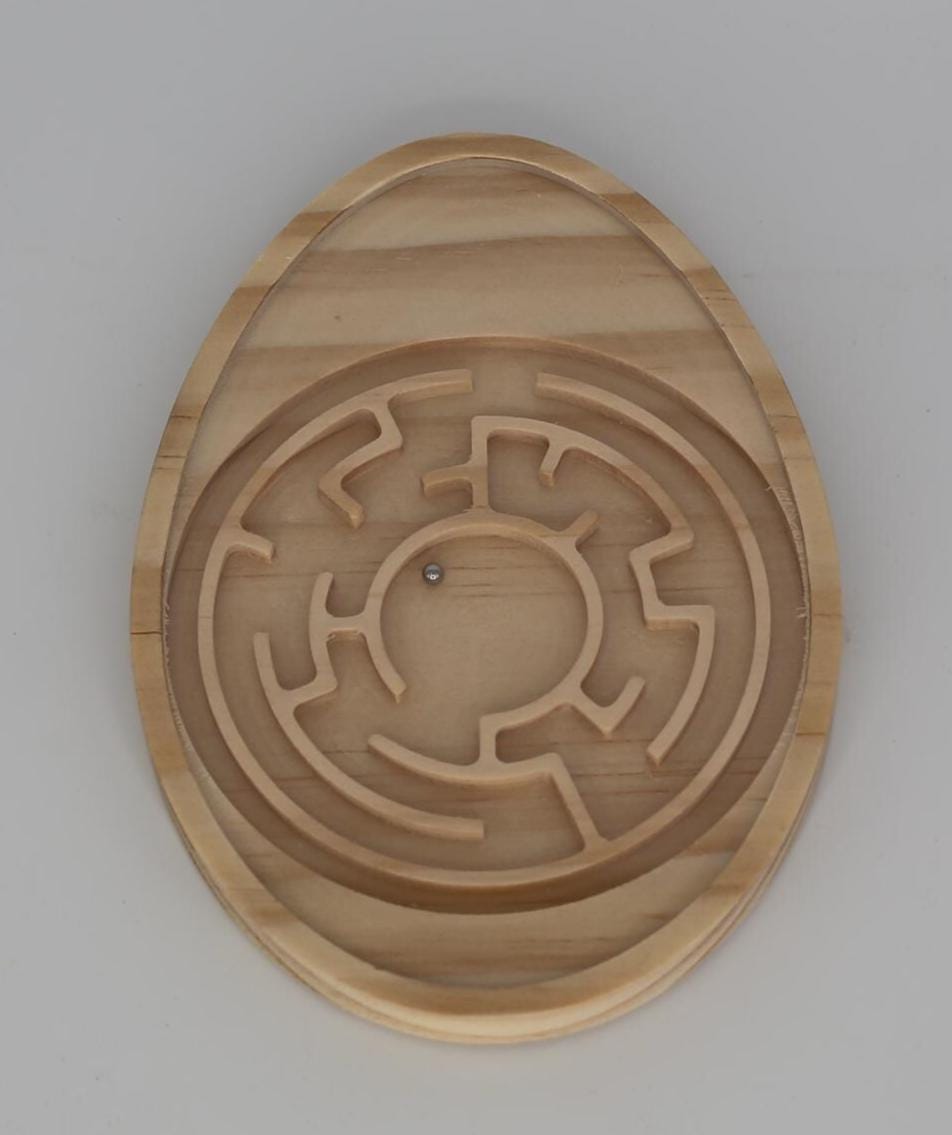 Easter Egg Wooden Tilt Maze | Screen-Free Spring Fun for Kids & Families