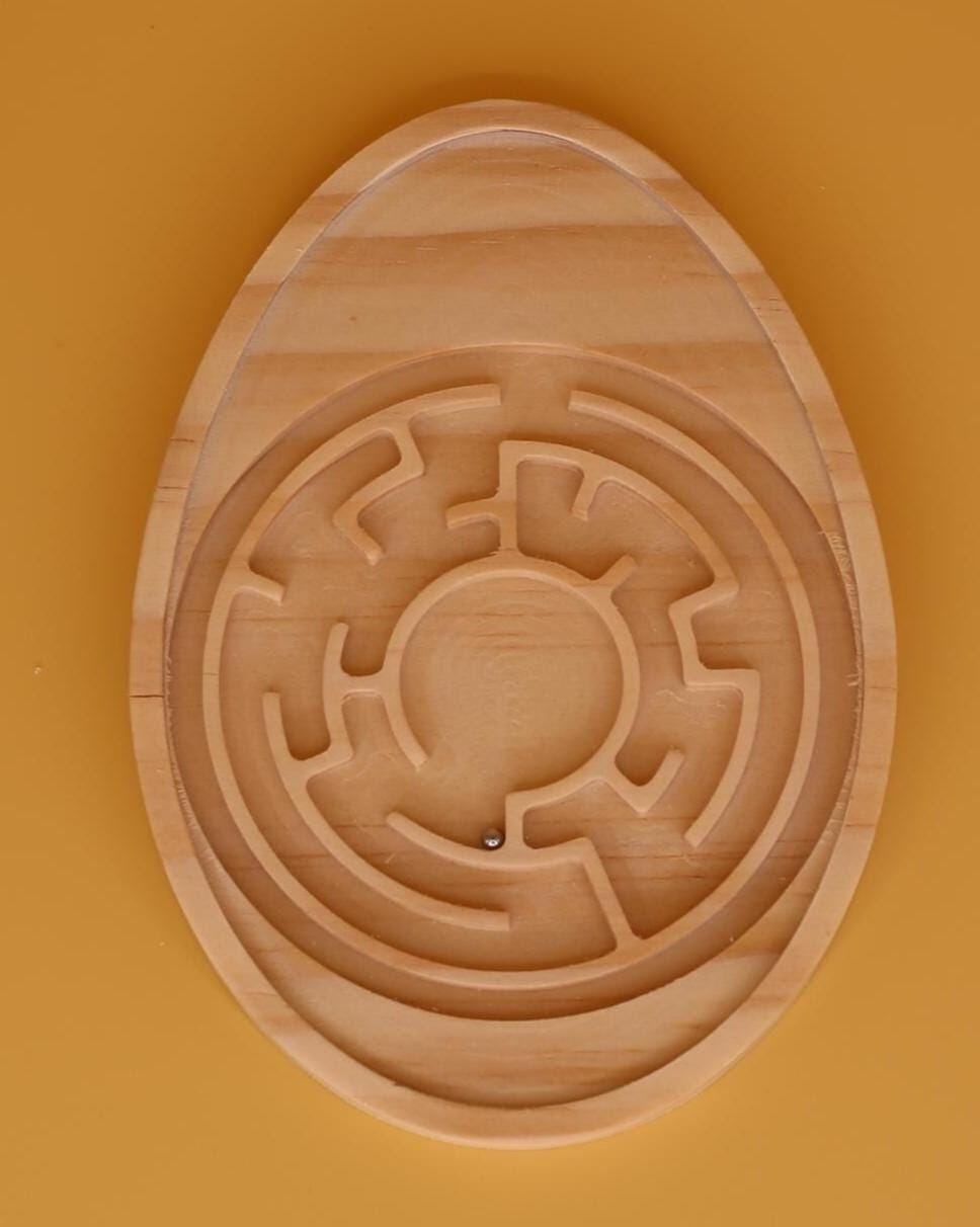 Easter Egg Wooden Tilt Maze | Screen-Free Spring Fun for Kids & Families