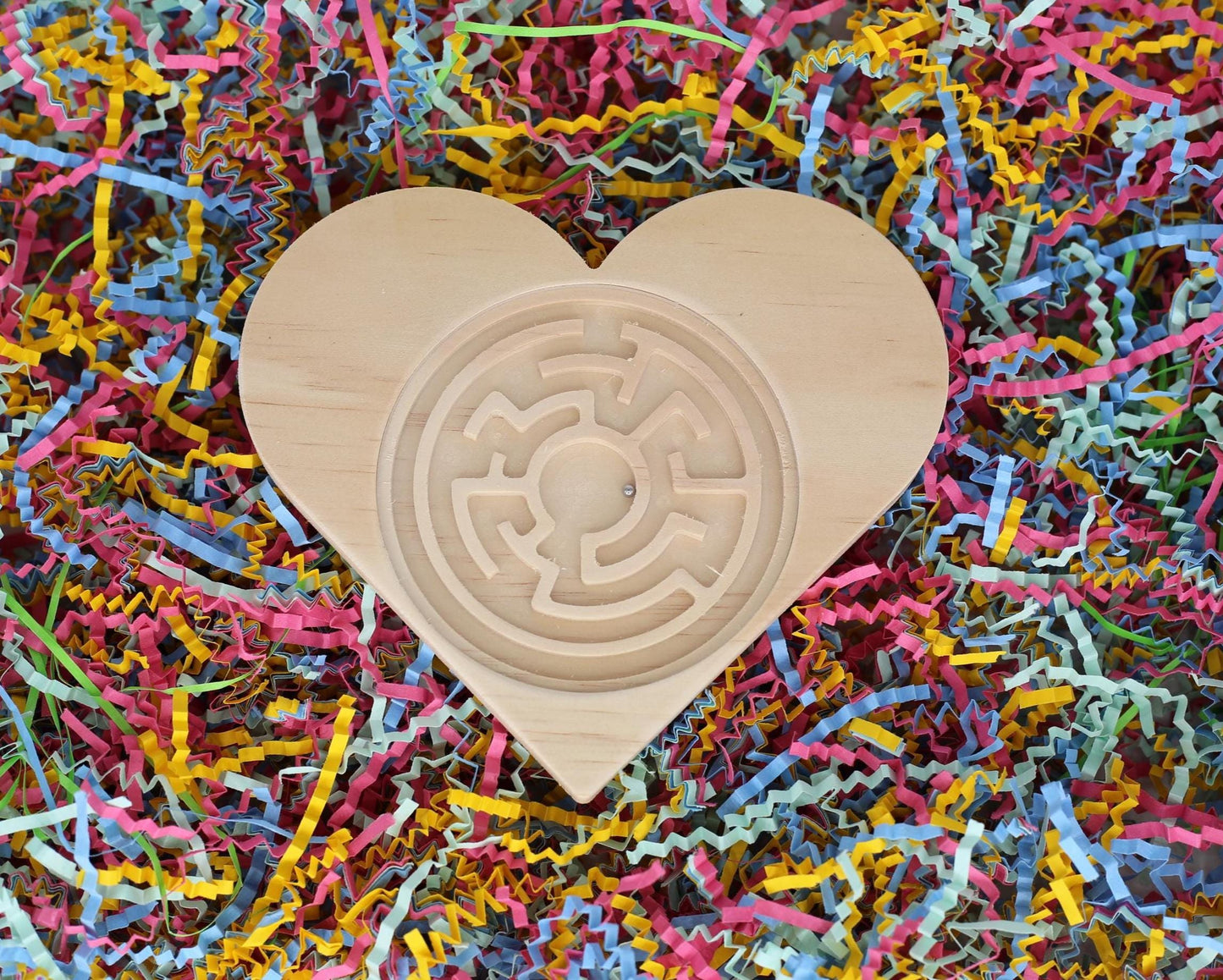 Heart Shaped Wooden Tilt Maze | Screen-Free Valentine’s Fun for Kids & Families