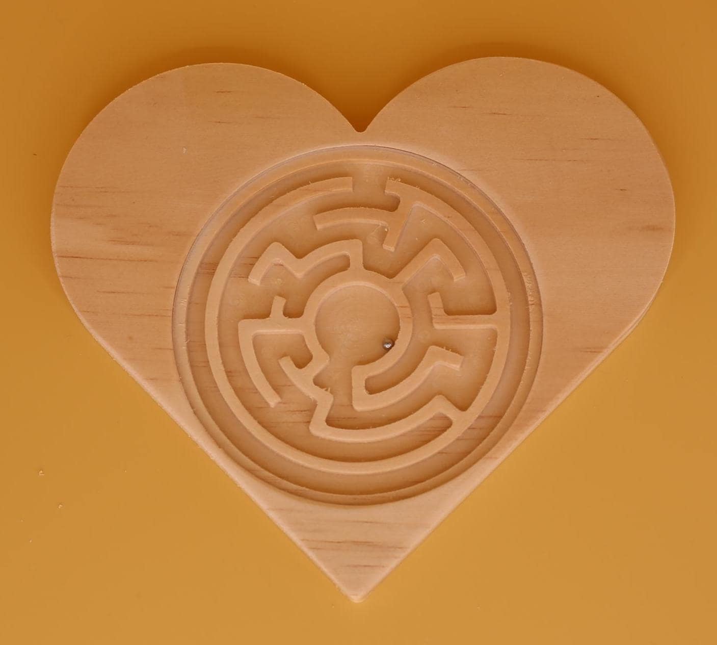 Heart Shaped Wooden Tilt Maze | Screen-Free Valentine’s Fun for Kids & Families