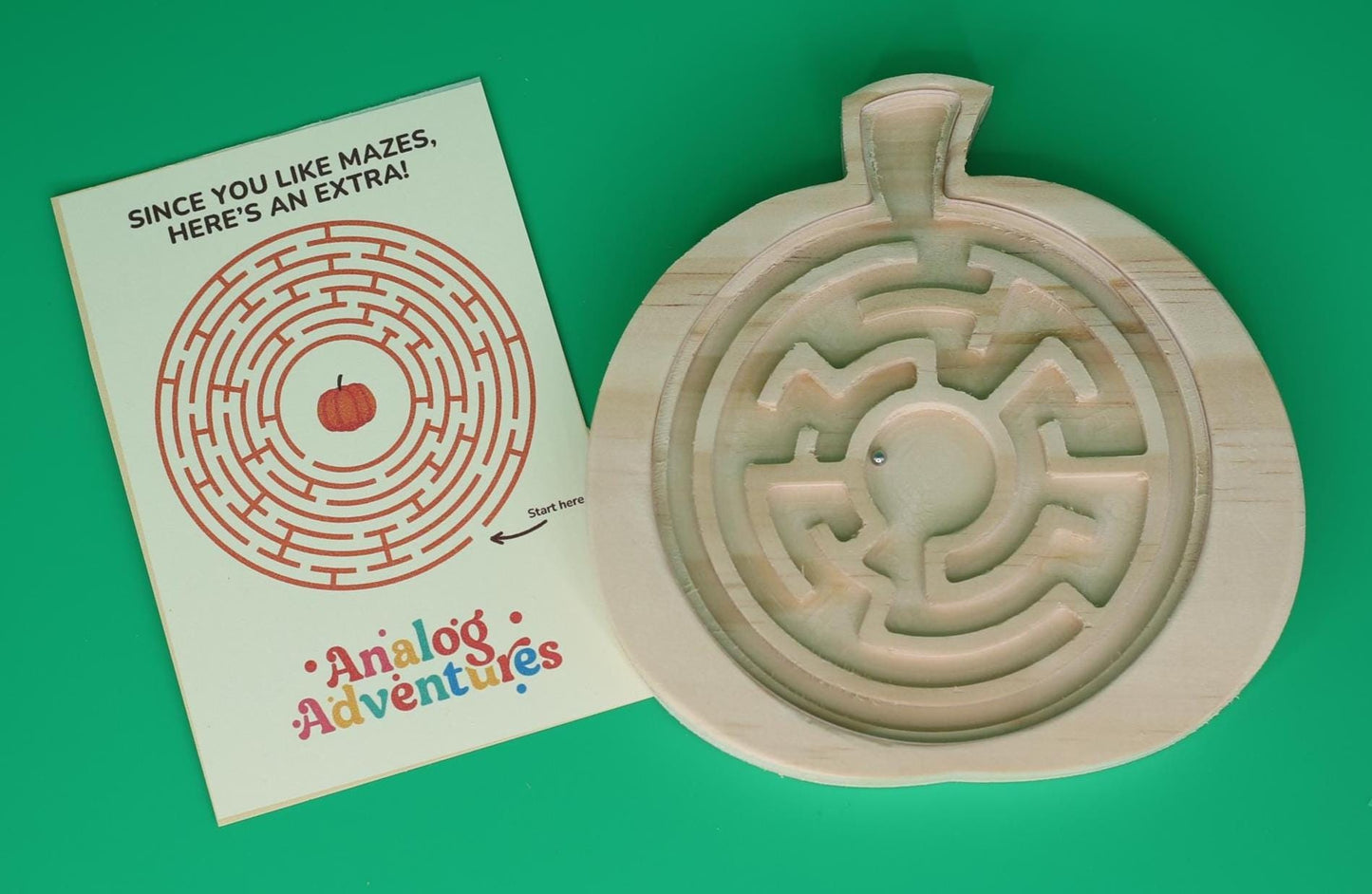 Fall Maze Game – Wooden Tilt Maze with Steel Ball | Screen-Free Fun for Kids & Adults