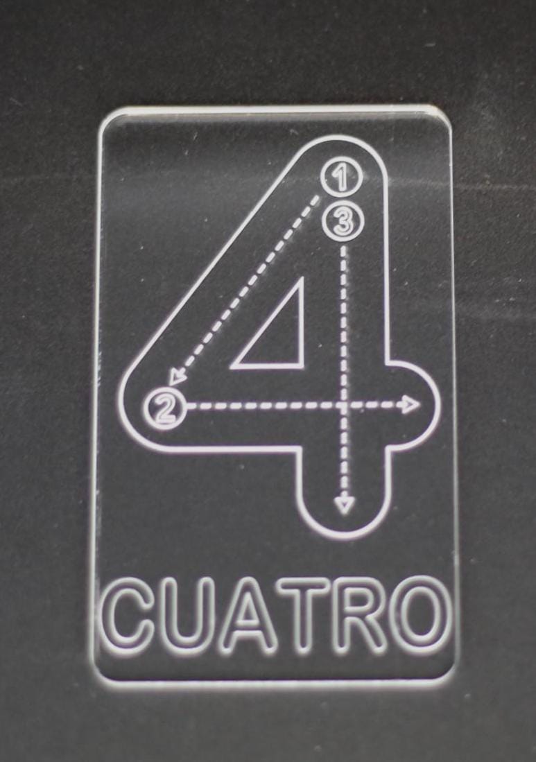 Spanish Numbers Tracing Cards | Montessori Math Flashcard Made From Acrylic