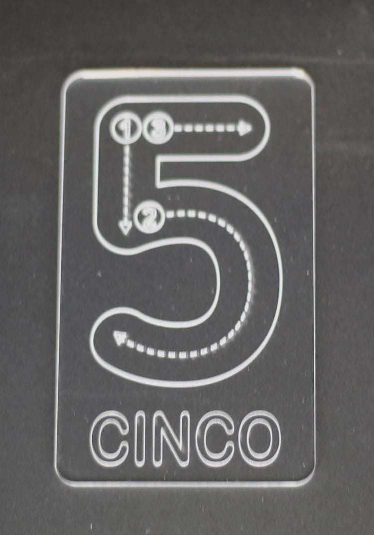 Spanish Numbers Tracing Cards | Montessori Math Flashcard Made From Acrylic