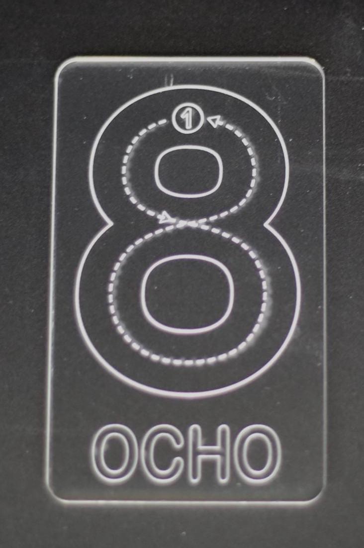 Spanish Numbers Tracing Cards | Montessori Math Flashcard Made From Acrylic