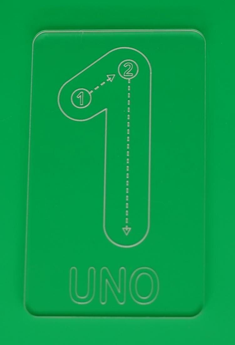 Spanish Numbers Tracing Cards | Montessori Math Flashcard Made From Acrylic